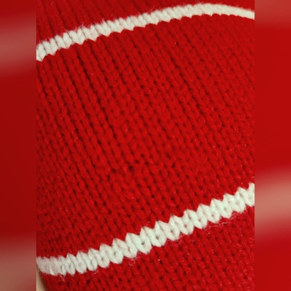 South Pole | Y2K Men's VTG Red & White Striped 1/4 Zip Pullover Sweater | Large - Picture 9 of 14